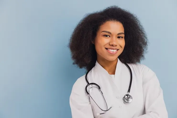 Smiling Prev Med clinician
